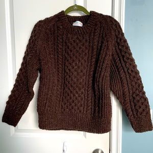 Irish hand-knit wool sweater from An Púcán, on the Aran Islands.